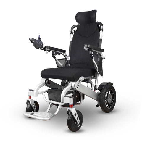 Alton Mobility Reclining Folding Electric Wheelchair 330 lbs-13 SHAWK (Silver)