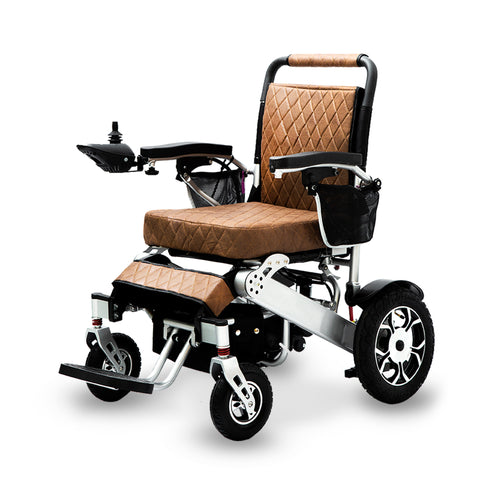 Alton Mobility Folding Electric Wheelchair - Heavy Duty WOLF (Brown)