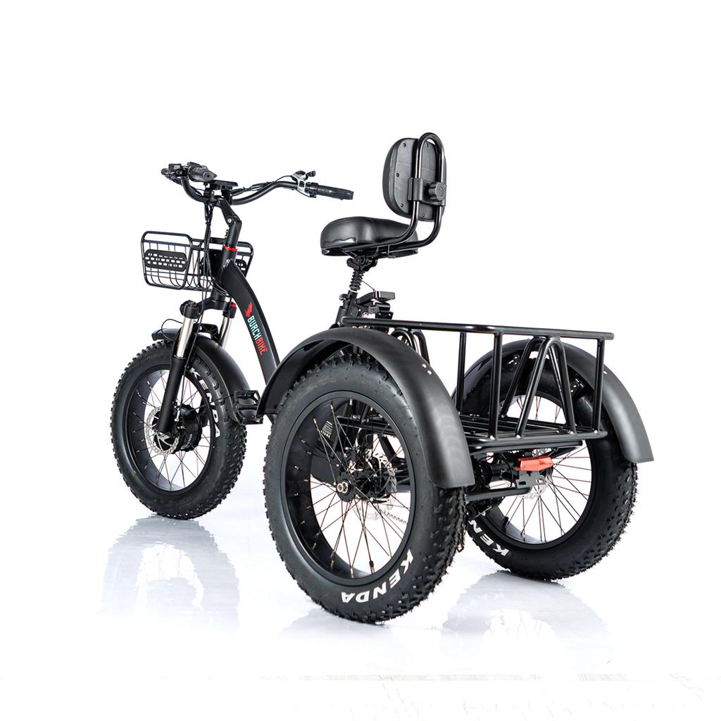 Same Day Free Shipping Electric Fat Tire Trike Tricycle Bike