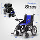 Alton Mobility ARTEMIS PRO-Lightweight Foldable Electric Wheelchair 500W 12 miles (Blue)