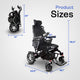 Alton Mobility Reclining Folding Electric Wheelchair 330 lbs - SHAWK (Black)