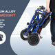 Alton Mobility Folding Mobility Scooter For 300 Lbs - 3 Wheel Lightweight Travel Scooters (Blue) COUGAR