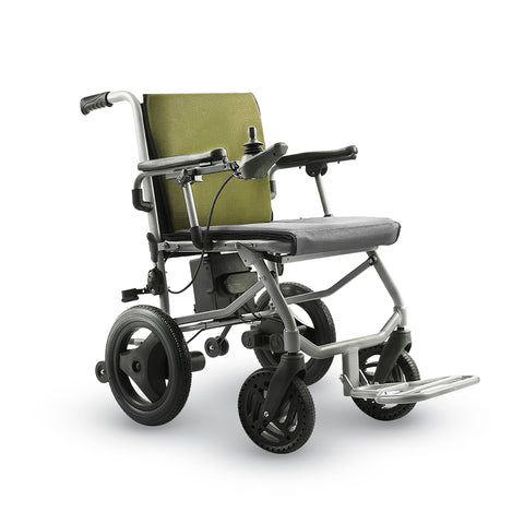 Alton Mobility Kano Green Lightweight Folding Electric Wheelchair - Only 35lbs