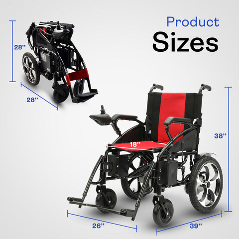 Alton Mobility Lightweight Foldable Electric Wheelchair 500W 12 miles ARTEMIS PRO