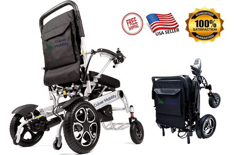 Alton Mobility Force Premium Lightweight 55lbs Electric Wheelchairs, 265lbs Max Load -10miles - 500W